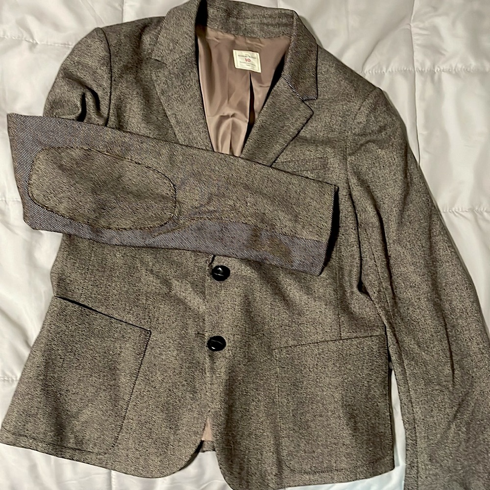 Gap The Academy Blazer - Brown Stripe - Size 10
